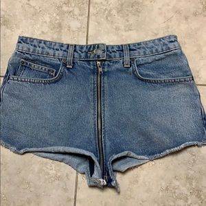 Carmar zipper denim shorts